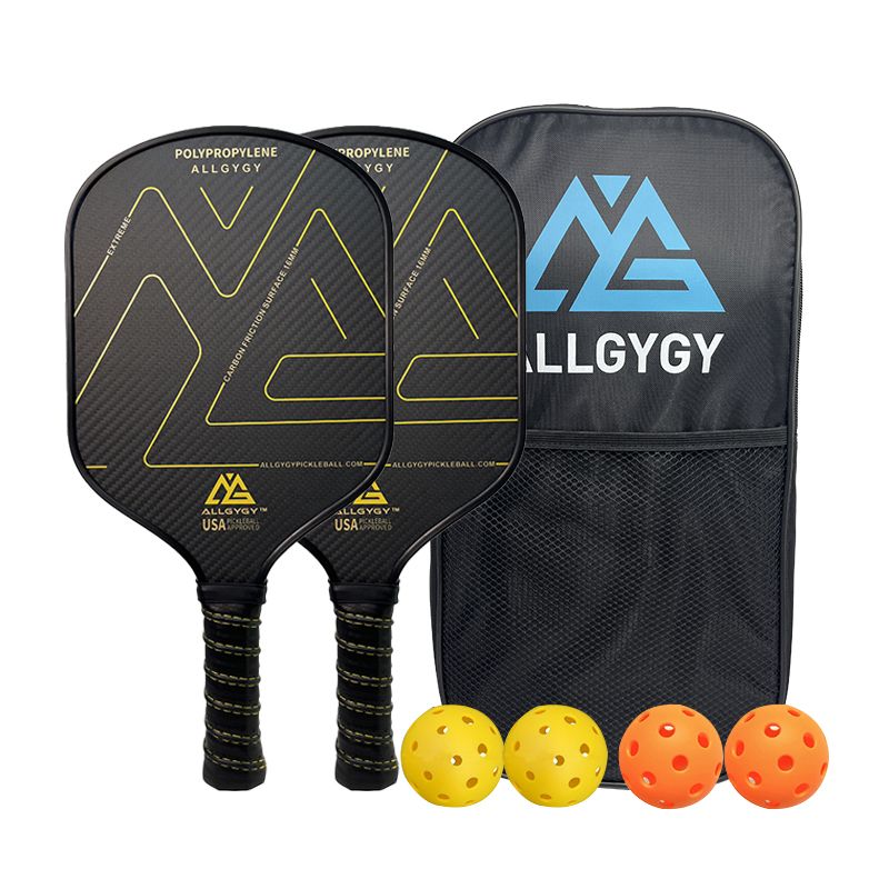 Juego de paletas y pickleball de fibra de carbono T700 3K